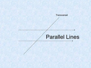 Parallel Lines Transversal 