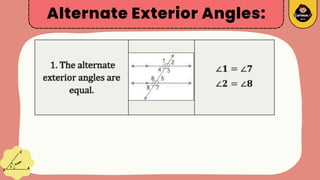 Parallel Lines & Transversal, angles formed by parallel lines and ...