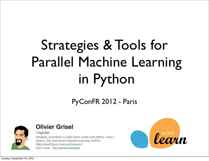 parallel machine learning python