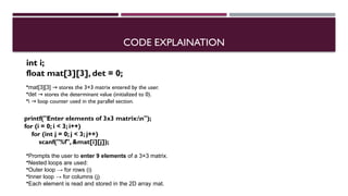 Parallel MATRIX Determinant Calculation Using OpenMP.pptx