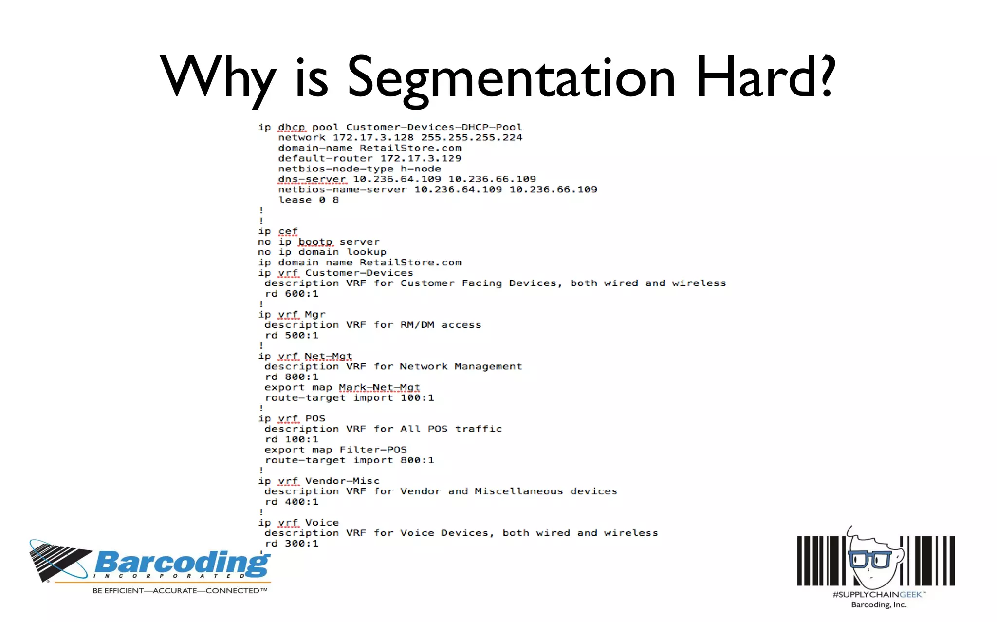 Why is Segmentation Hard?
 