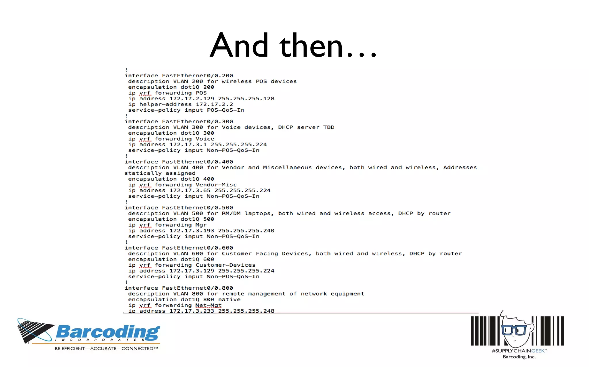 And then…
 