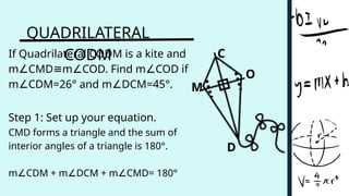PARALLELOGRAM, TRAPEZOID, KITE problems. | PPTX