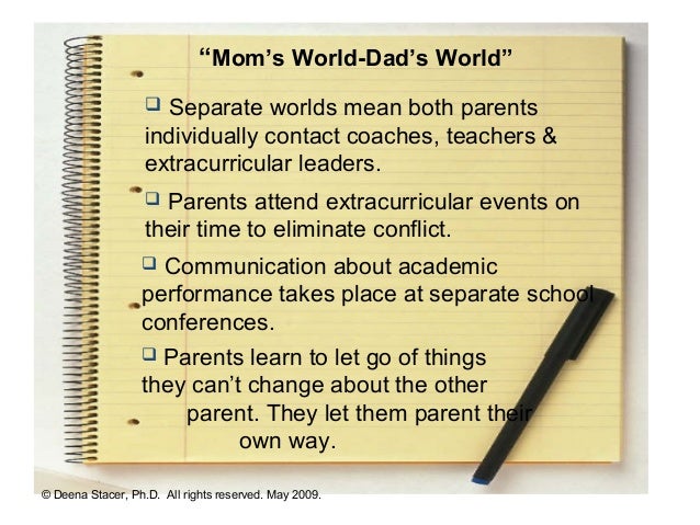 Coparenting-Parallel Parenting