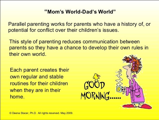 coparenting parallel parenting co parenting works