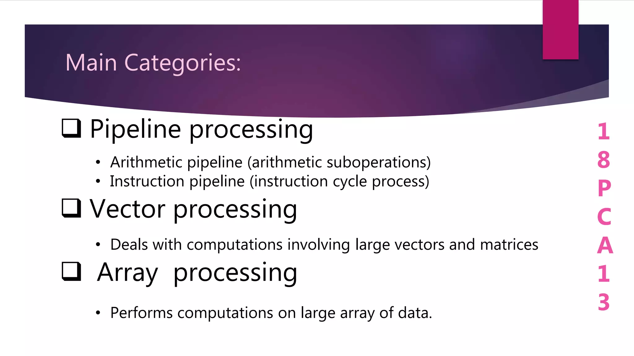 Parallel processing coa | PPTX | Computing | Technology & Computing