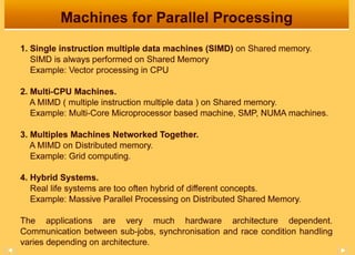 Computer Architecture for Parallel Processing | PPT