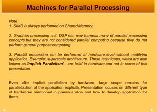 Computer Architecture for Parallel Processing | PPT