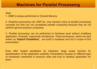 Computer Architecture for Parallel Processing Slide 7