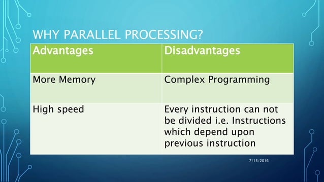 Parallel processing & Multi level logic | PPT