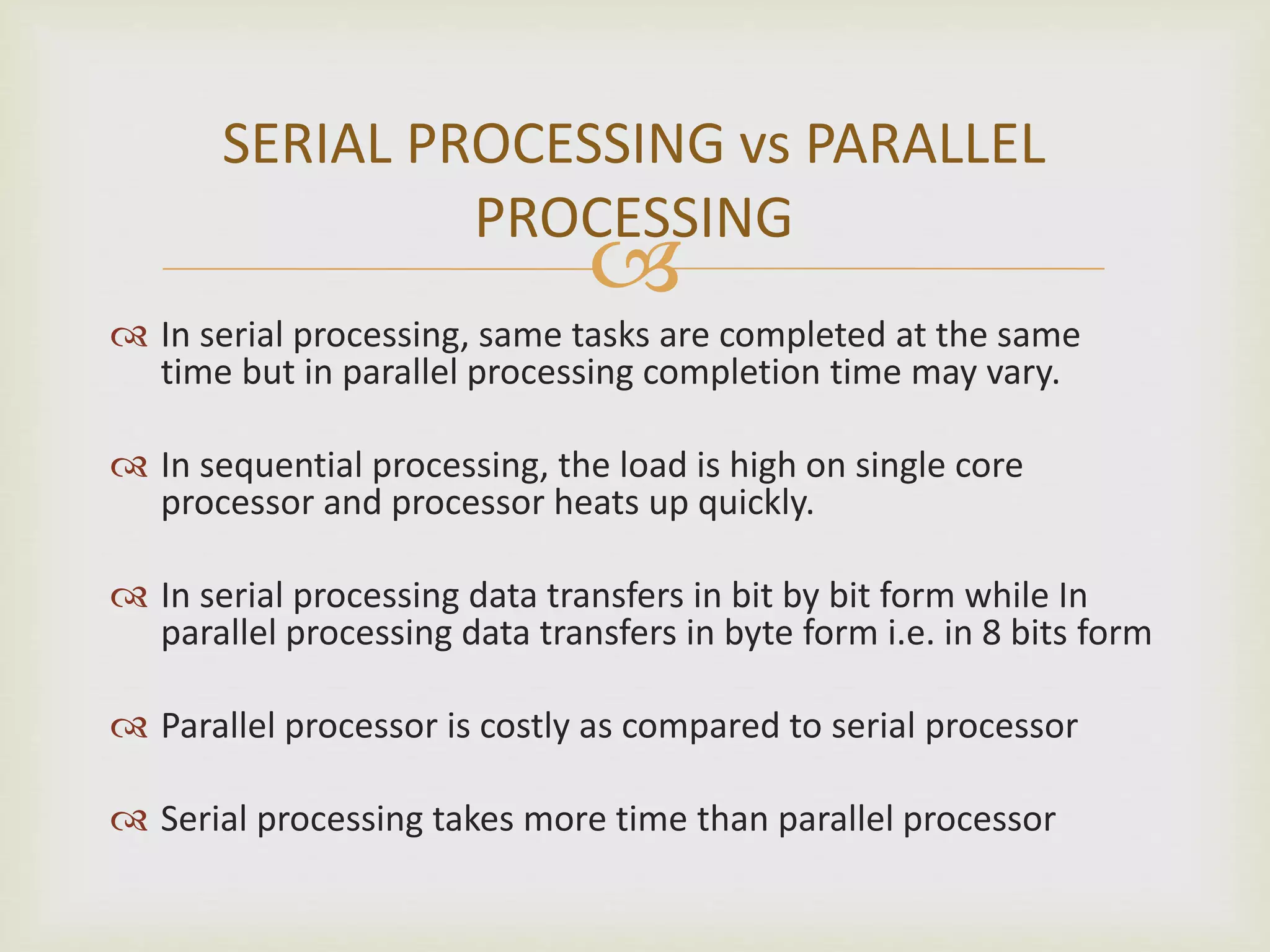 Parallel processing (simd and mimd) | PPTX