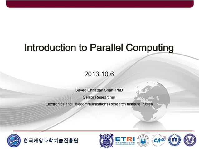 Introduction to Parallel and Distributed Computing | PPTX