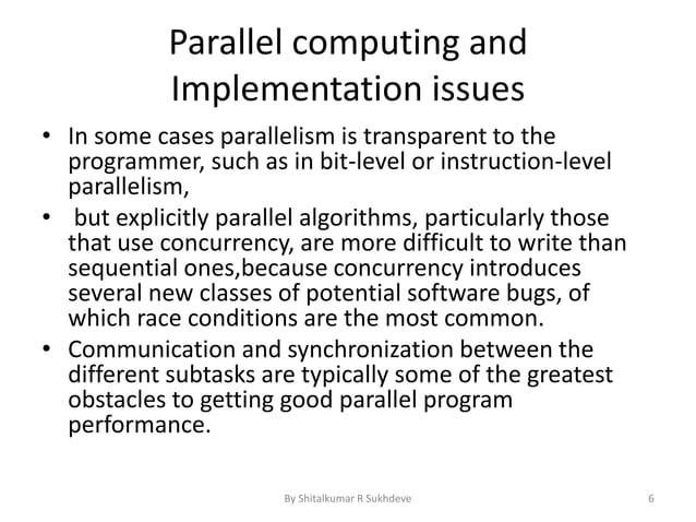 Research Scope in Parallel Computing And Parallel Programming | PPSX ...