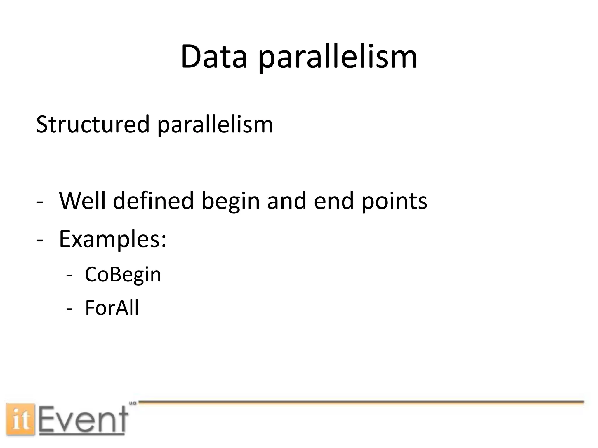 Parallel programming patterns - Олександр Павлишак | PPT