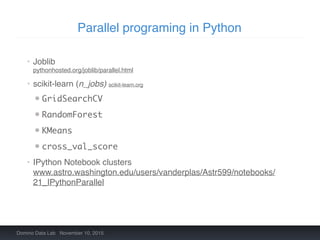 Parallel Programming in Python: Speeding up your analysis | PPT