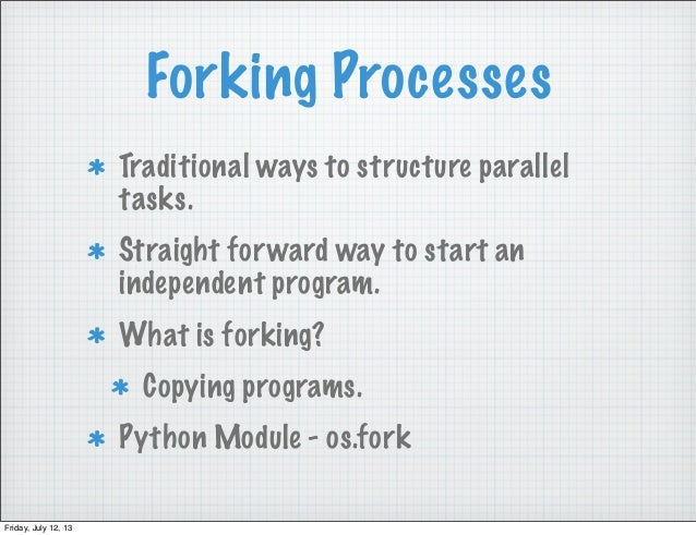 what is forking