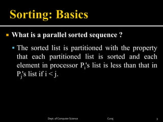 Parallel sorting | PPTX