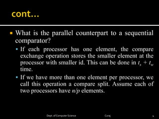 Parallel sorting | PPTX