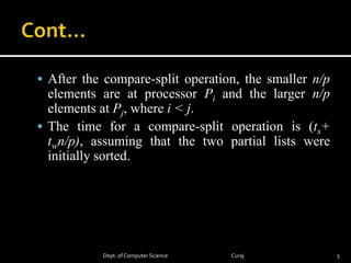 Parallel sorting | PPTX