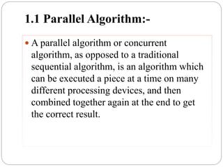 Parallel sorting algorithm | PPTX