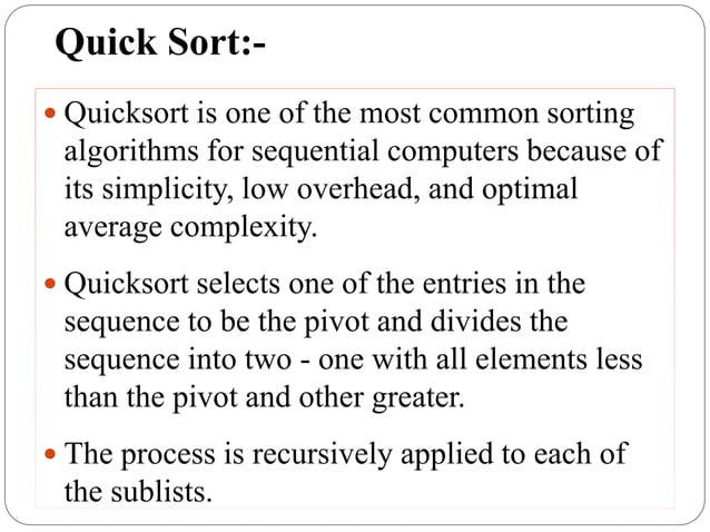 Parallel sorting algorithm | PPTX