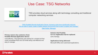 Parallels RAS - Application Virtualization & VDI Solution | PPTX