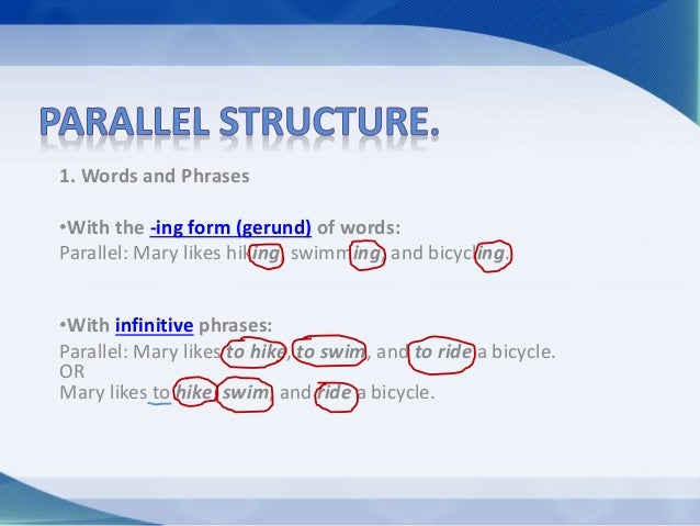 Parallel Structure