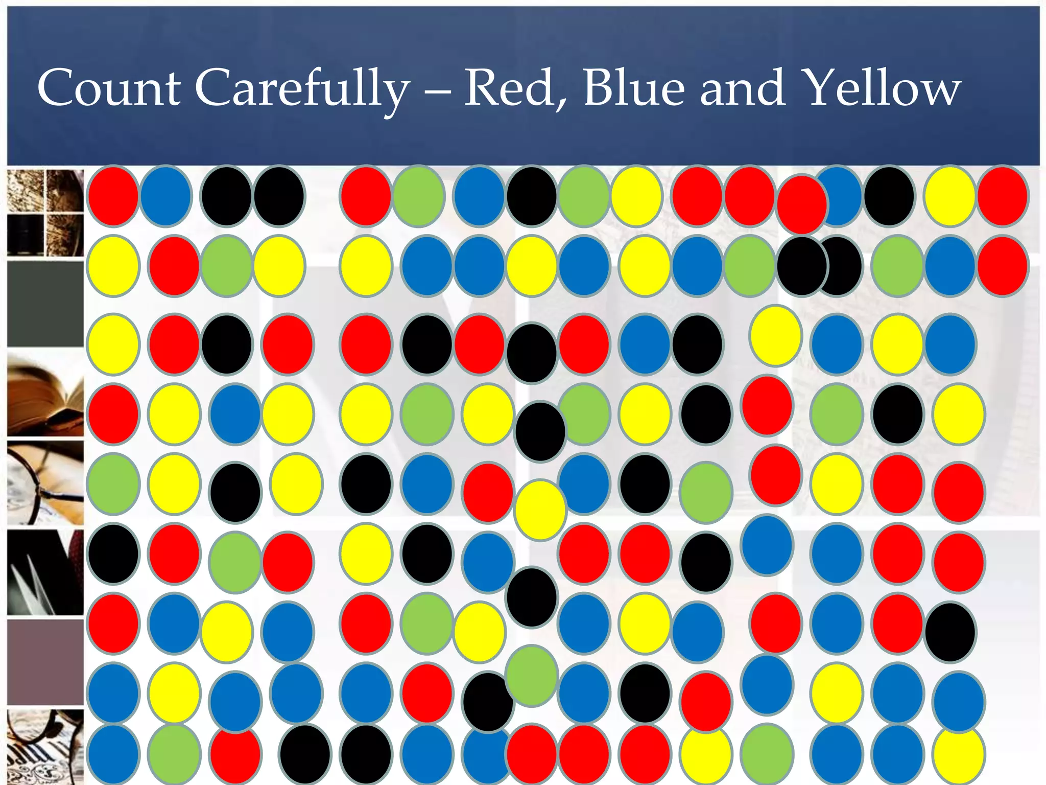Count Carefully – Red, Blue and Yellow
 