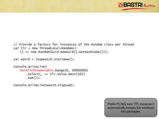 Parallel and Async Programming With C# | PPTX