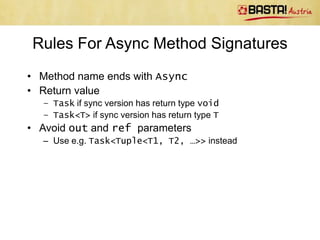 Parallel and Async Programming With C# | PPTX