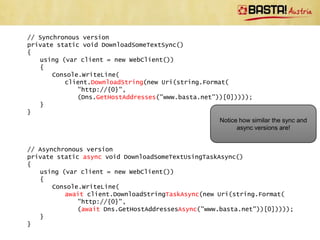 Parallel and Async Programming With C# | PPTX