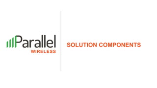 Parallel Wireless, Inc. Proprietary
SOLUTION COMPONENTS
 
