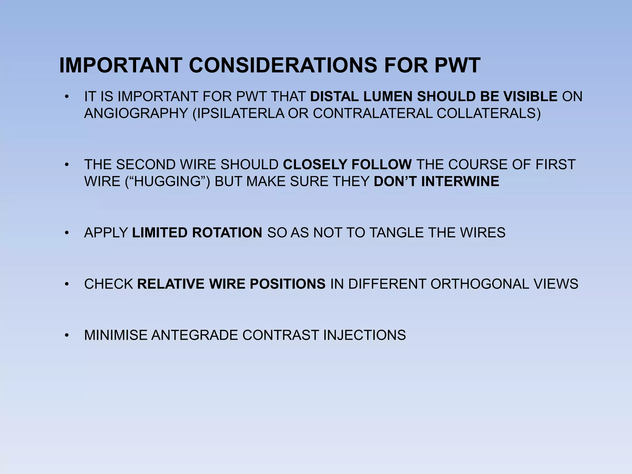 Parallel wire Technique in CTO PCI PPT