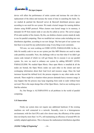 Parallex - The Supercomputer | PDF