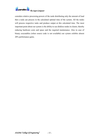 Parallex - The Supercomputer | PDF