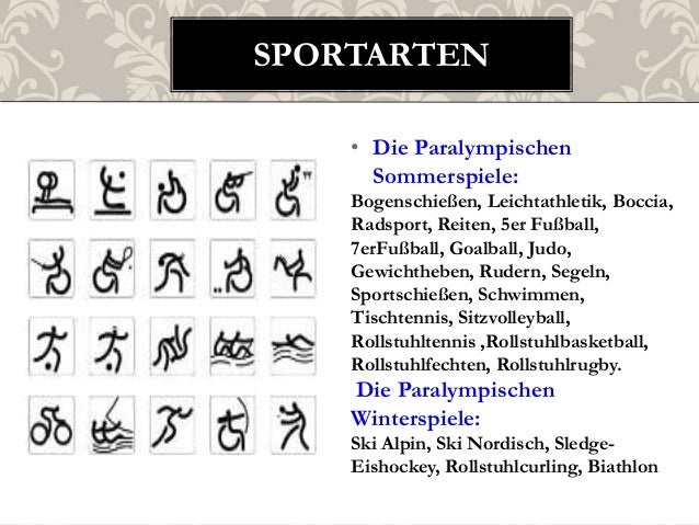 Paralympische Sportarten Paralympische Sportarten