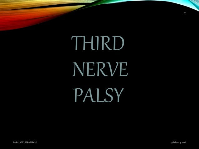 paralytic strabismus
