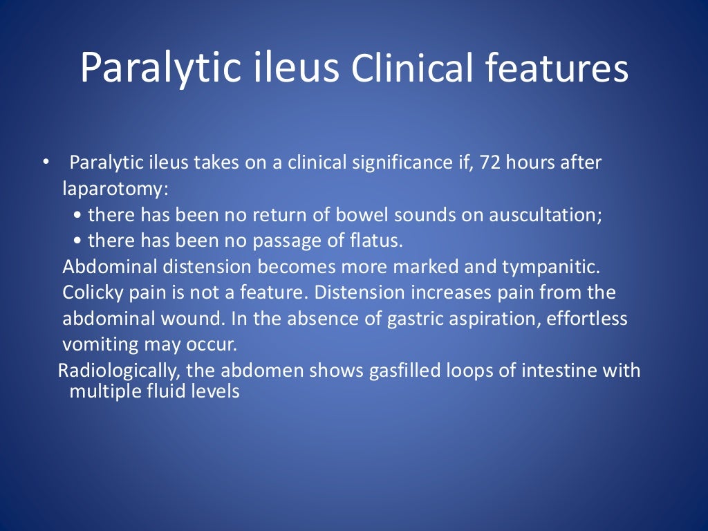 Paralytic ileus