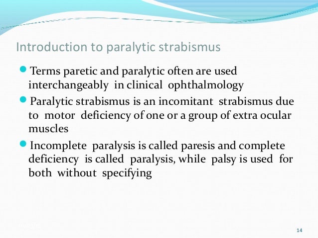 paralytic strabismus