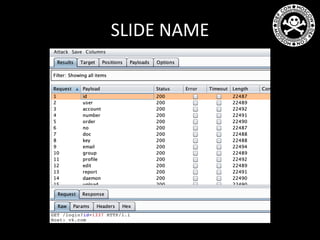 SLIDE NAME