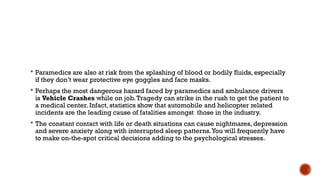 Paramedical Risk Paramedic.pptx for the students and paramedics | PPTX