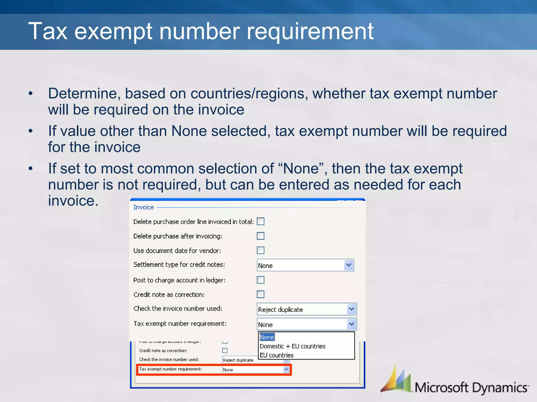 Update order linesAccounts payable &gt; Setup &gt; Parameters &gt; Updates tab &gt; Update button