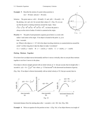 Parametric equations | PDF