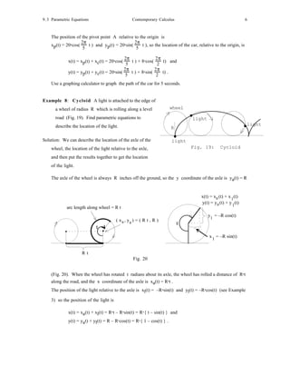 Parametric equations | PDF