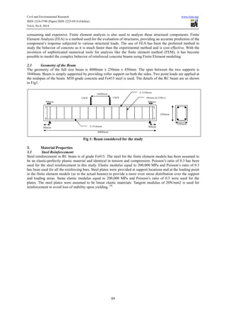 Parametric study on reinforced concrete beam | PDF