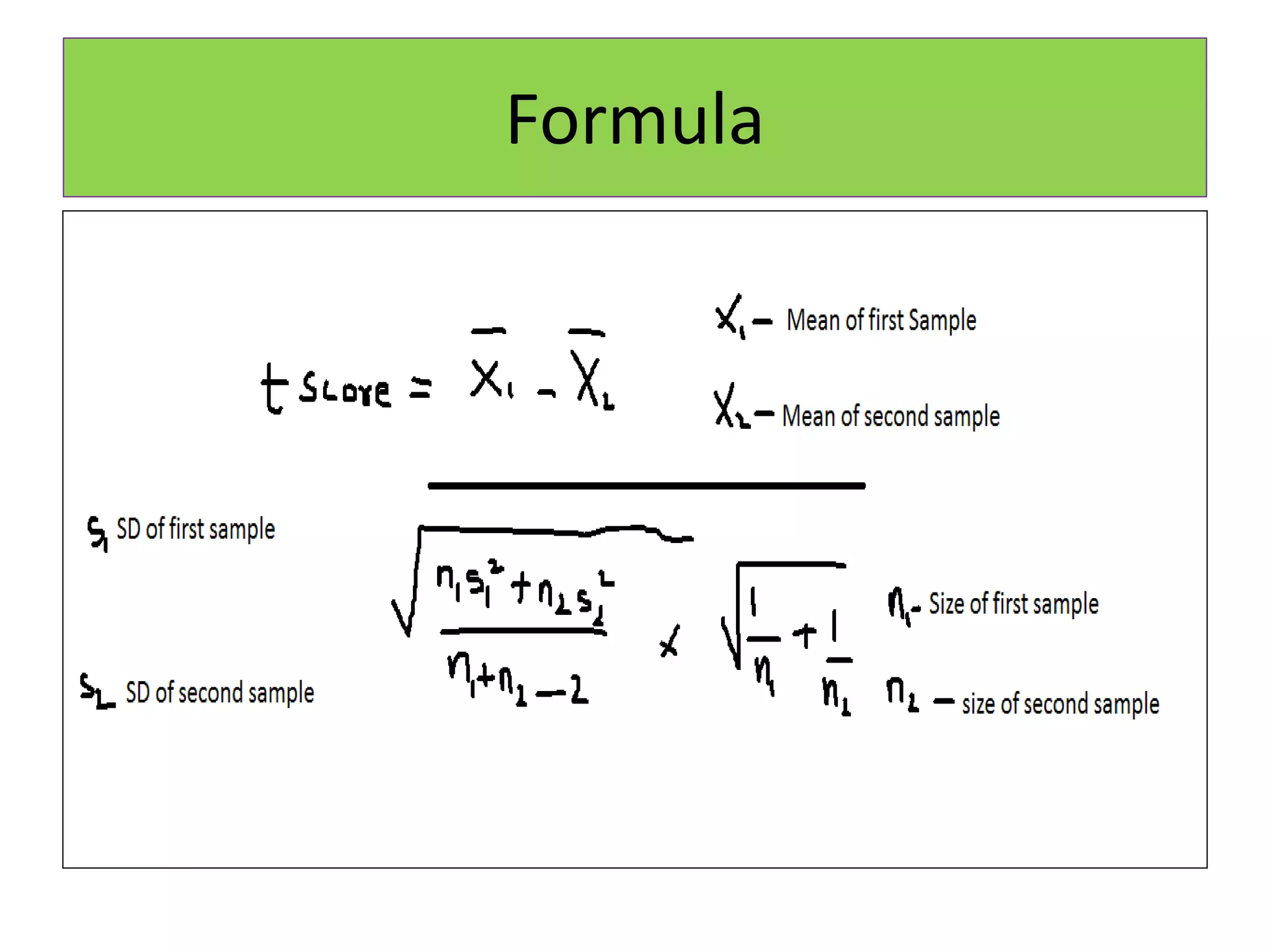 Formula
 