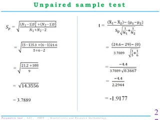 Parametric test _ t test and ANOVA _ Biostatistics and Research ...