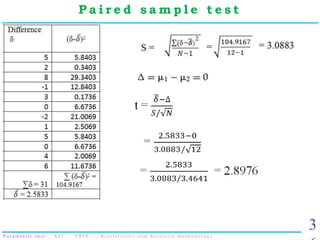 Parametric test _ t test and ANOVA _ Biostatistics and Research ...