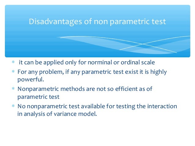 parametric vs nonparametric