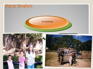 Para Evelyn


                         Tus hermanas




   ThemeGallery                                 ThemeGallery
   is a Design Digital                          is a Design Digital
   Content & Contents                           Content & Contents
   mall developed by                            mall developed by
   Guild Design Inc.                            Guild Design Inc.




                               www.themegallery.com   Company Logo
 